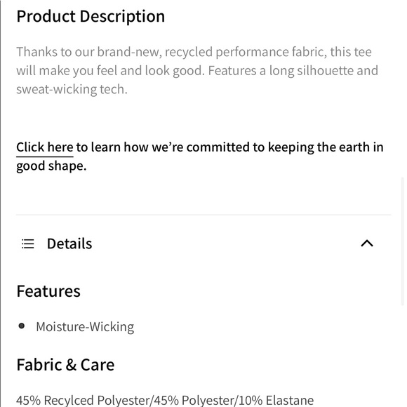 ✨2/$75 ✨ Fabletics Blake Short-Sleeve Tall Tee - Picture 3 of 4